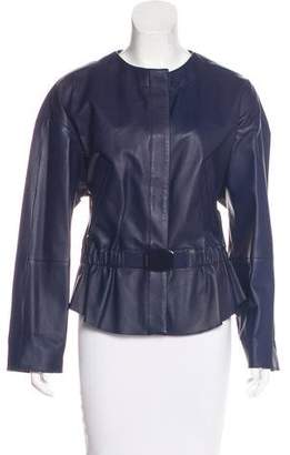 Giorgio Armani Leather Casual Jacket