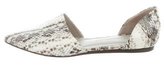 Thumbnail for your product : Jenni Kayne Embossed Pointed-Toe Flats