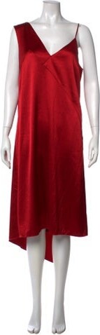 Cédric Charlier V-Neck Long Dress