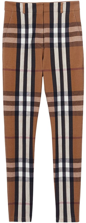 Burberry Check Pants | Shop the world's largest collection of fashion |  ShopStyle