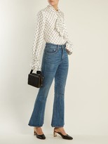 Thumbnail for your product : Brock Collection Belle Flared Cropped Jeans - Blue