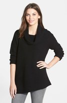 Thumbnail for your product : Nordstrom Zigzag Ribbed Cowl Neck Cashmere Sweater
