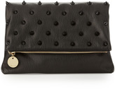 Thumbnail for your product : Deux Lux Fold-Over Spiked Clutch Bag, Black