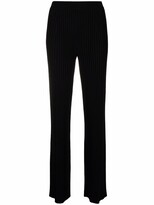 Thumbnail for your product : MRZ High-Rise Ribbed-Knit Trousers