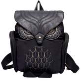 Thumbnail for your product : Donalworld Woen Backpack PU Leather Cool Owl School Bag Backpacks