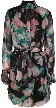 Blumarine Multicolor Silk Dress