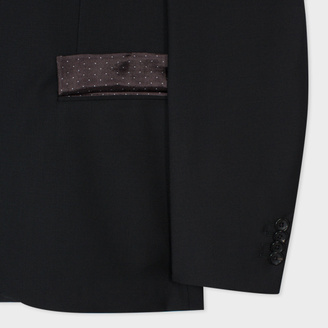 Paul Smith Men's Mid-Fit Black Wool Suit