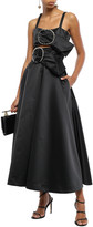 Thumbnail for your product : Nina Ricci Buckle-embellished Cutout Duchesse Satin Maxi Dress