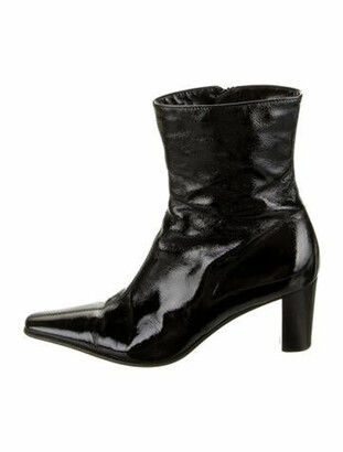 aquatalia patent leather booties