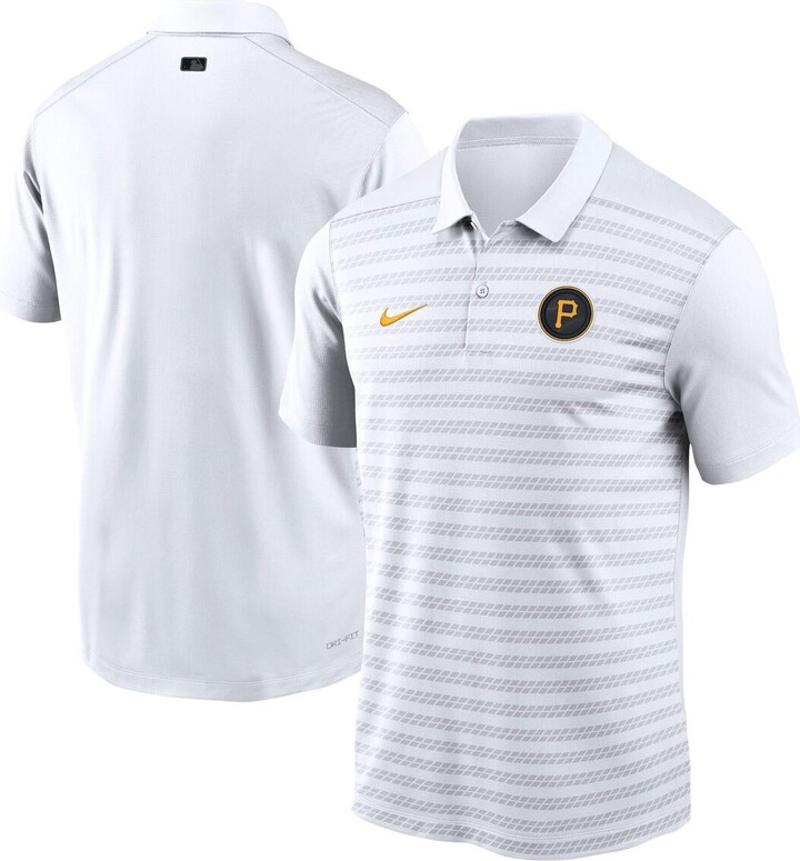 Nike Men's White Pittsburgh Pirates Authentic Collection City Connect Victory Performance Polo Shirt