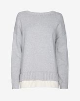 Thumbnail for your product : Derek Lam 10 Crosby Double Hem Boatneck Sweater