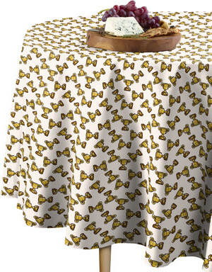 East Urban Home Smithee Geometric Round Tablecloth