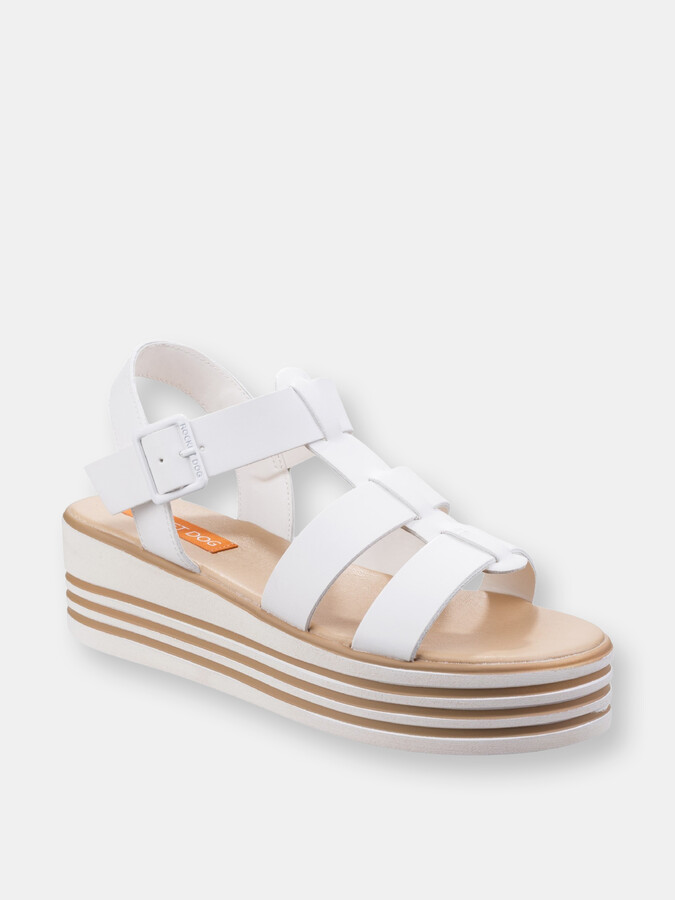Rocket Dog Womens/Ladies Zuma Austin Platform Sandals (White) - ShopStyle