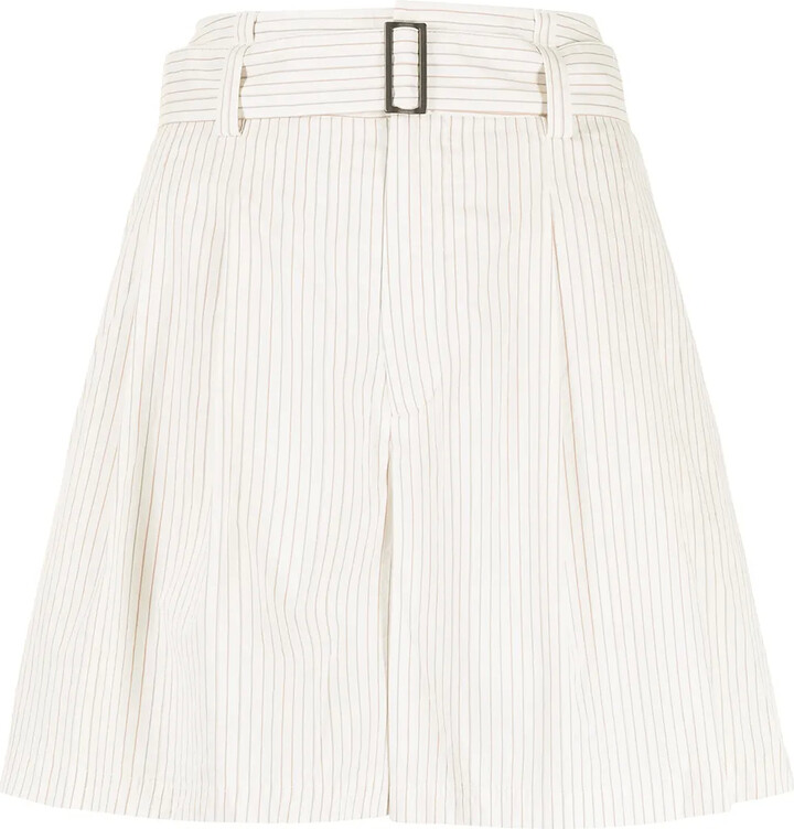 Forme D�expression Belted Flared Shorts