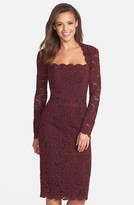 Thumbnail for your product : Maggy London Square Neck Lace Sheath Dress