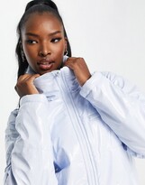 Thumbnail for your product : Threadbare Vinnie high shine puffer coat in blue