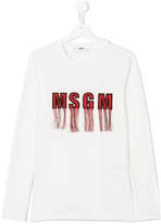 Thumbnail for your product : MSGM Kids longsleeved logo sweater