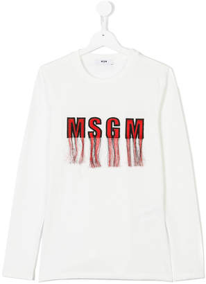 MSGM Kids longsleeved logo sweater