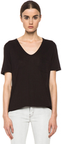 Thumbnail for your product : Alexander Wang T by Classic Viscose Tee with Pocket in Ink