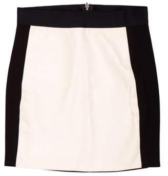 Mason Colorblock Mini Skirt Black Colorblock Mini Skirt