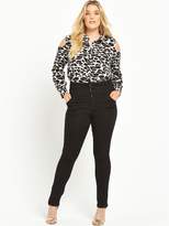 Thumbnail for your product : V by Very Curve Curve High Waisted Super Soft Jeans