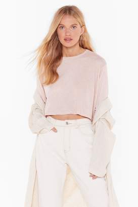 BEIGE Nasty GalNasty Gal Womens Think Outside The Boxy Cropped Tee 4, BEIGE Nasty GalNasty Gal Womens Think Outside The Boxy Cropped Tee 4,