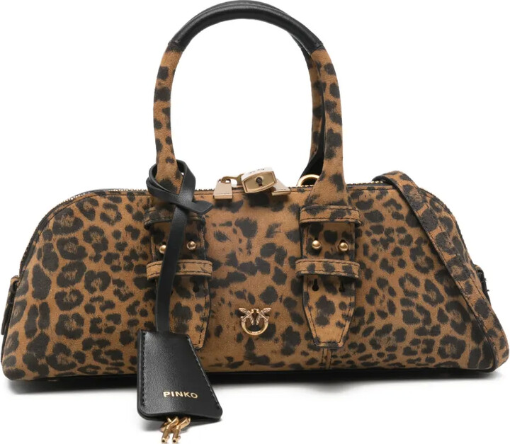 Pinko Leopard-Print Tote Bag