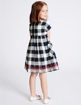 Thumbnail for your product : Marks and Spencer Pure Cotton Checked Dress (3 Months - 5 Years)