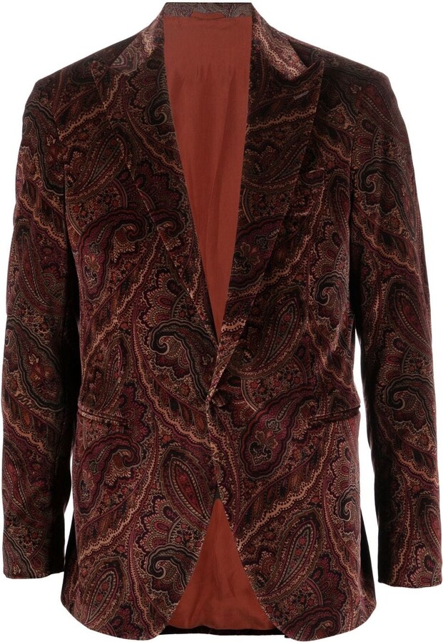 Etro Paisley Pattern Blazer Jacket ShopStyle