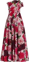Thumbnail for your product : Oscar de la Renta Dahlia Strapless Poplin Dress