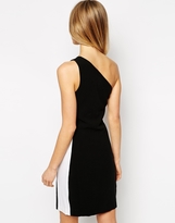 Thumbnail for your product : By Zoé One Shoulder Bodycon Dress with Contrast Stripe