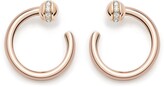 Thumbnail for your product : Piaget Possession 18k Rose Gold Diamond Open-Hoop Earrings
