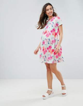 ASOS Maternity Photographic Floral Swing Dress