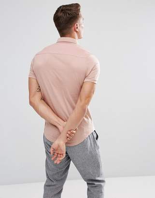 Le Breve Curved Hem Polo With Back Panelling
