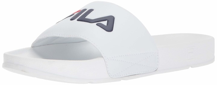 fila white sandals