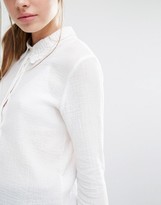 Thumbnail for your product : Suncoo Laora Shirt with Lace Collar