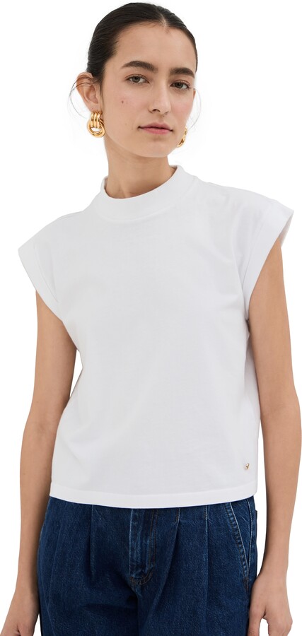Anine Bing Braxton Striped Cotton-jacquard Shirt - Ivory