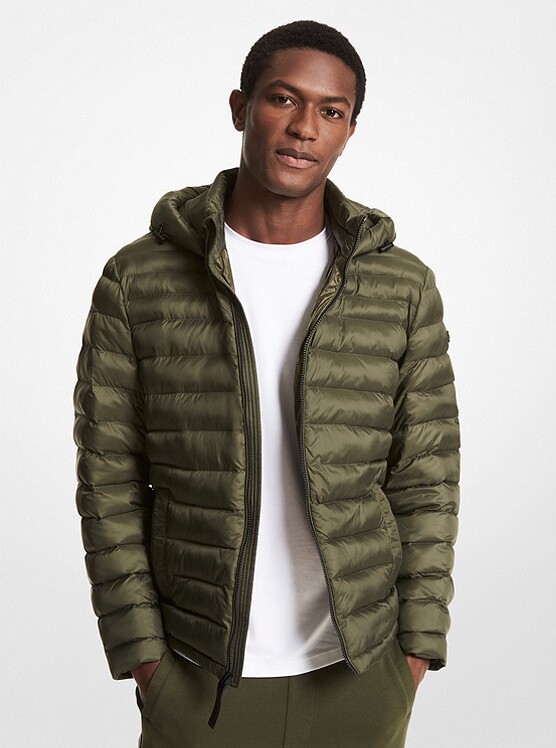 michael kors men's ripstop hooded jacket