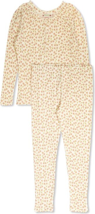 Bonpoint Long Sleeve Cherry-Print Pyjamas