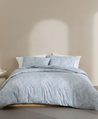 Calvin Klein Bayberry Washed Percale Duvet Cover Set