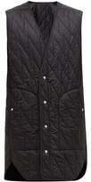 Thumbnail for your product : Rick Owens Long-line Quilted Shell Gilet - Mens - Black