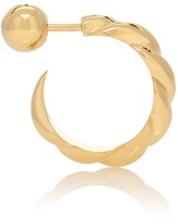 Thumbnail for your product : Sophie Buhai Small Rope 18kt gold vermeil hoop earrings