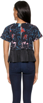 Thumbnail for your product : Suno Floral Scuba Pleated Tee