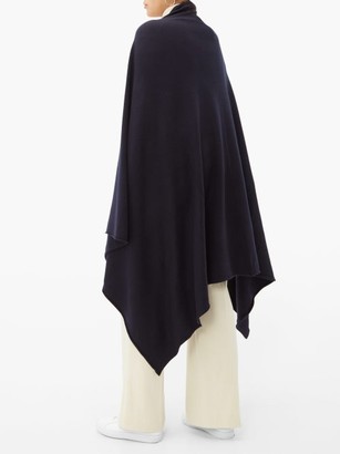Extreme Cashmere - Knitted Stretch-cashmere Cape - Navy