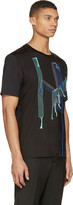 Thumbnail for your product : Lanvin Black Embroidered Lines T-Shirt