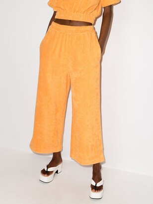 Terry. Capri cropped trousers