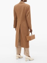 Thumbnail for your product : Giuliva Heritage Collection The Tatjana Single-breasted Herringbone-twill Coat - Camel
