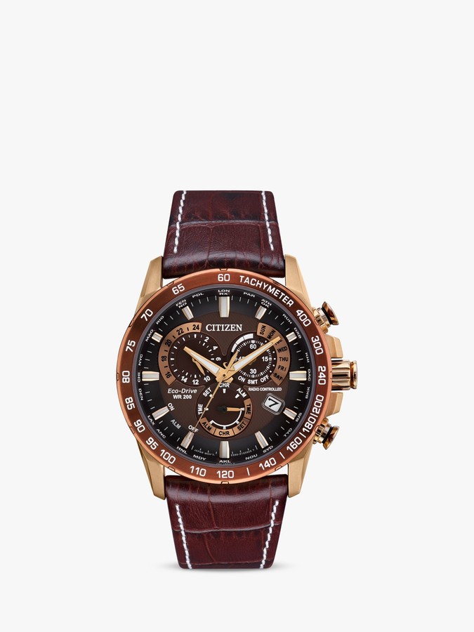 Citizen CB5896-03X Men's Eco-Drive Chronograph Date World Time