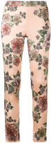 La Perla - floral print skinny trousers - women - Soie/Spandex/Elasthanne - 42