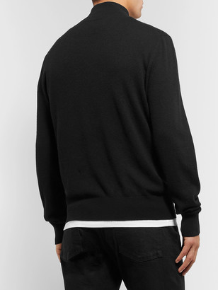 The Row Dexter Cashmere Half-Zip Sweater